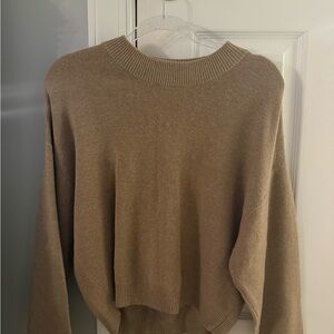 Abercrombie & Fitch Brown Crew Neck Sweater